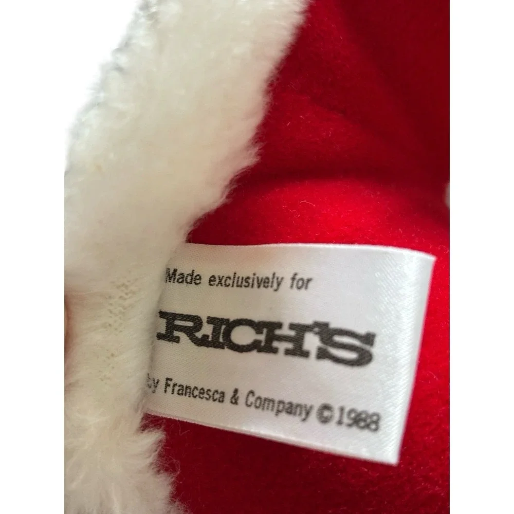 Vintage 1988 Dakin Santa Claus Plush Doll Richs Exclusive Francesca Christmas